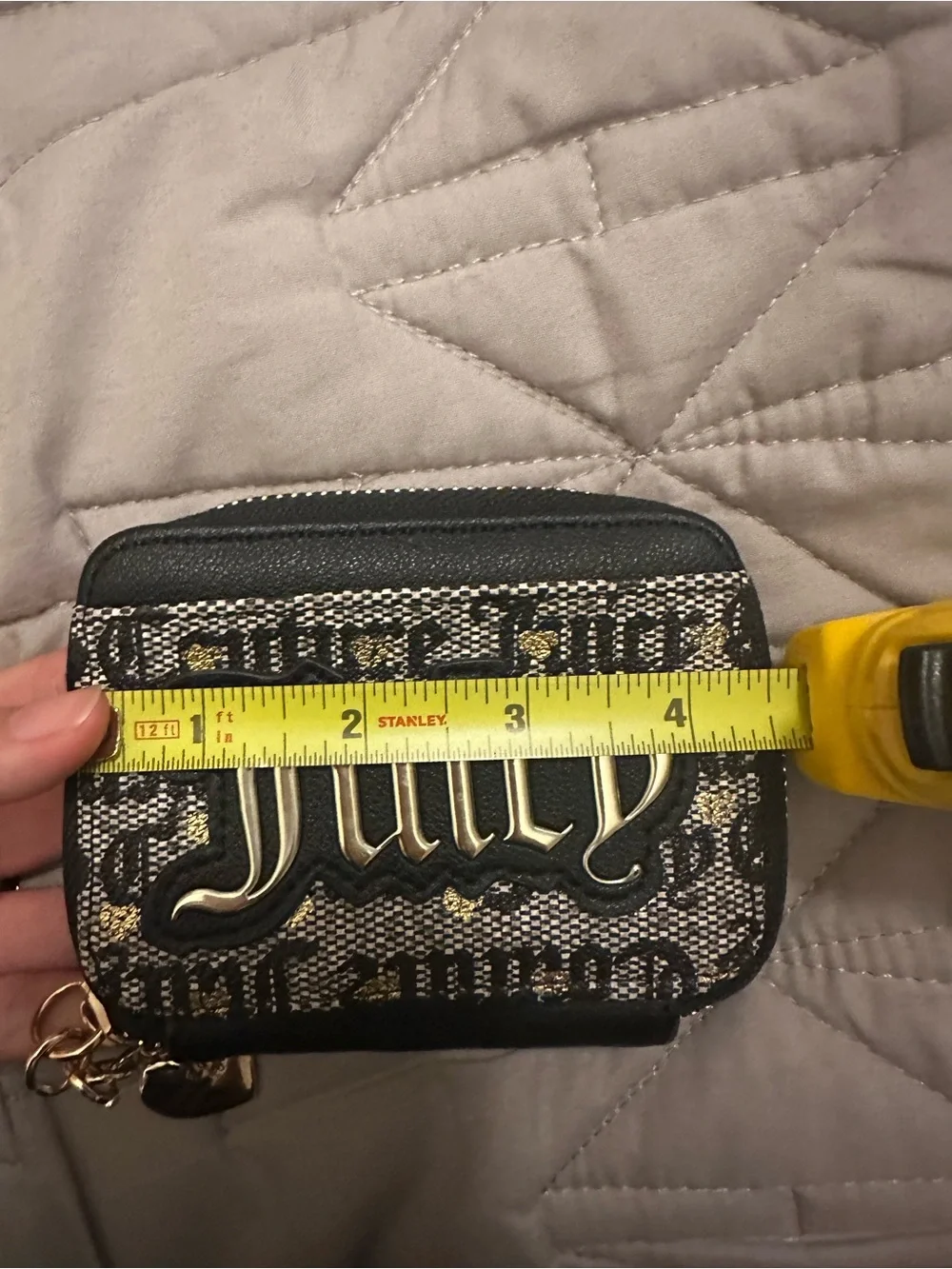 Juicy Couture Black and Gold Wallet